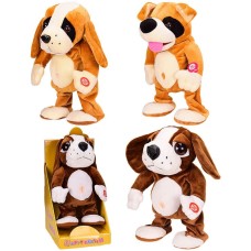 М'яка інтерактивна іграшка «Песик» 24х15х12 см, в асортименті, у коробці 30х15х18 см