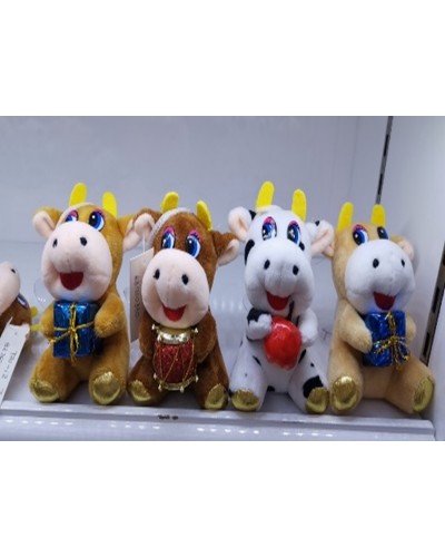 М`яка іграшка «Бик» 10 см, в асортименті