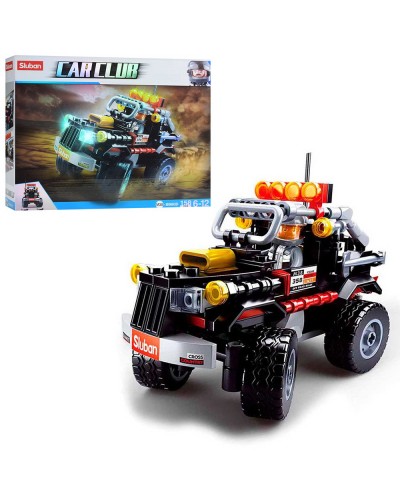 Конструктор «Джип» на 158 деталей та фігуркою, у коробці 23,5х19х4,5 см, SLUBAN