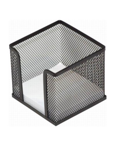 Бокс для паперу, металевий, чорний 100х100х100 мм, ТМ Leader