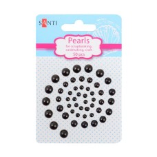 Набір перлин самоклеючих чорних, SANTI