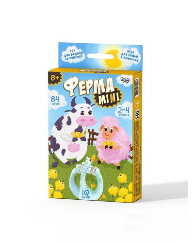 Гра настільна «Ферма Mini» розважальна, у коробці 15х9х2,5 см, ТМ Данко Тойс