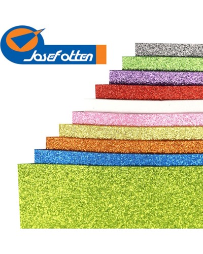 Фоаміран A4 1,7 мм з глітером на 10 кольорів, ТМ J.Otten