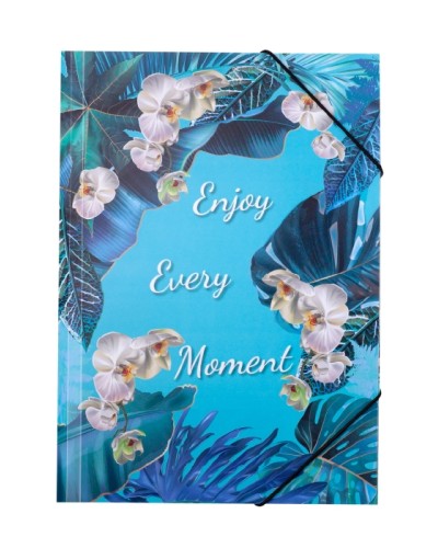 Папка на гумках «EXOTIC» А4 блакитна, ТМ Buromax