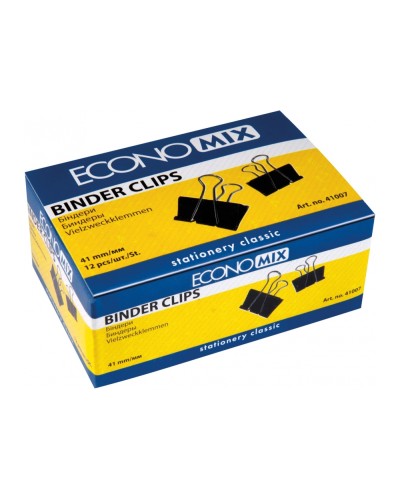 Біндери для паперу 41 мм, 12 шт., ТМ Economix