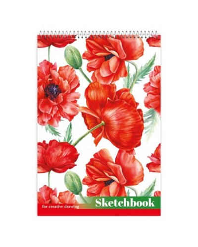 Скетчбук А5 на 30 аркушів 150 г/м2 на спіралі, в асортименті, ТМ Рюкзачок