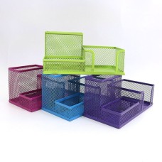 Органайзер «Сітка» настільний металевий 20х10х10 см на 3 відділення