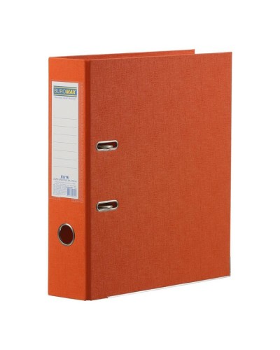 Папка-реєстратор «ELITE» А4 двостороння збірна 70 мм PP, помаранчева, ТМ JOBMAX