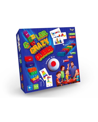 Гра настільна «Crazy Color Cubes» розвиваюча, у коробці 25х25х5 см, ТМ Данко Тойс