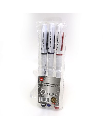 Набір гелевих ручок на 3 кольори 0,5 мм, ТМ J.Otten