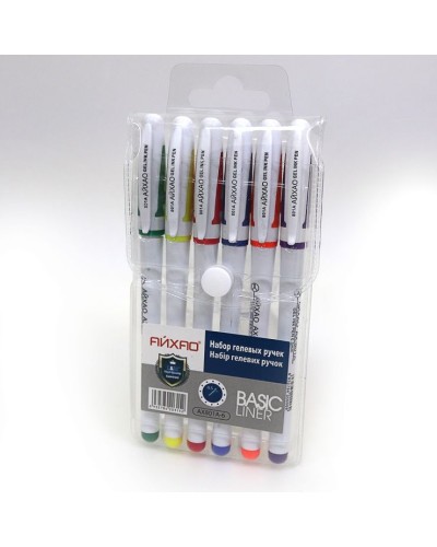 Набір гелевих ручок 6 кольори, 0,5 мм