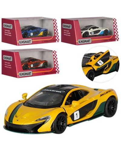 Машина 12 см 1:38 металева інерційна, у коробці 16х7х8 см, KINSMART