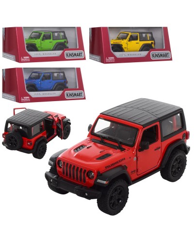 Машина 13 см 1:38 металева інерційна з дверима, що відкриваються та гумовими колесами, в асортименті, у коробці 16х8,5х7 см, KINSMART