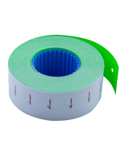 Етикетки-цінники 22х12 мм зелені 1000 шт, 12 м, внутрішня намотка, ТМ Buromax