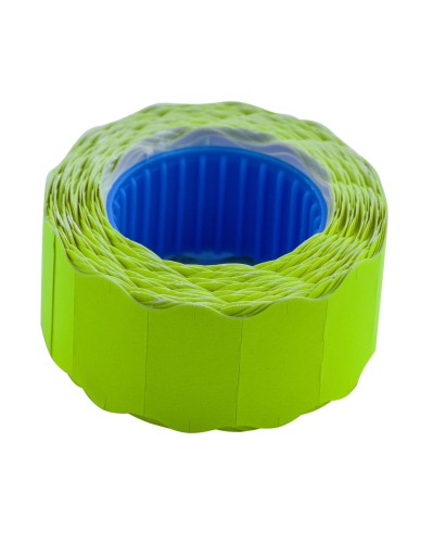 Етикетки-цінники 22х12 мм жовті 500 шт., 6 метрів, фігурні, зовнішня намотка, ТМ Buromax