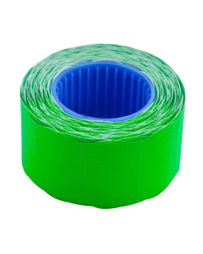 Етикетки-цінники 26х16 мм зелені 375 шт., 6 метрів, зовнішня намотка, ТМ Buromax