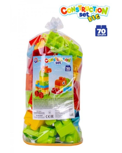 Конструктор на 70 деталей, у пакеті 40х22х16 см, ТМ Технок