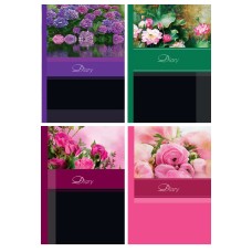 Блокнот«Квіти» А5 на 160 аркушів у лінію з твердою ламінованою обкладинкою, в асортименті, ТМ Рюкзачок