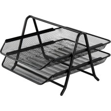 Лоток «2 в 1» горизонтальний металевий чорний 295х350х210 мм, ТМ Buromax