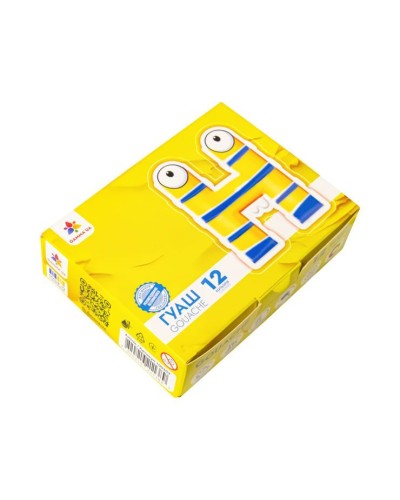 Фарби гуашеві «Малюки» на 12 кольорів по 10 мл, Гамма-Н