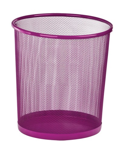 Кошик круглий, металевий, рожевий, 265х265х280 мм, ZiBi
