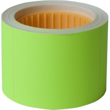 Етикетки-цінники 50х40 мм жовті 100 шт., 4 метри, зовнішня намотка, ТМ Buromax