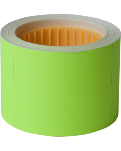 Етикетки-цінники 50х40 мм жовті 100 шт., 4 метри, зовнішня намотка, ТМ Buromax