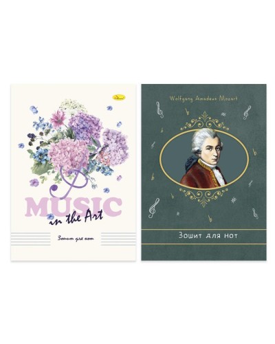 Зошит для нот на 12 аркушів А4 на скобі, ТМ Апельсин