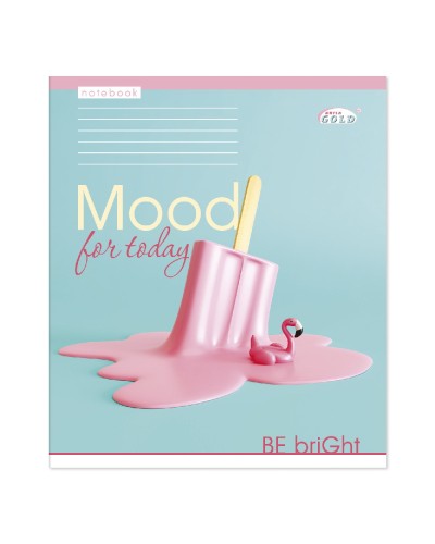 Зошит на 12 аркушів у лінію «Мікс Дівчата», №3101, ТМ Gold Brisk