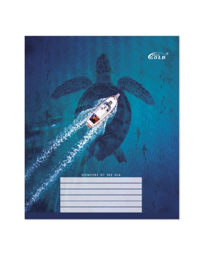 Зошит на 12 аркушів у лінію «Мікс Хлопці», №3102, ТМ Gold Brisk