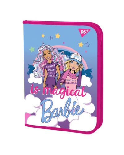 Папка для зошитів «Barbie» В5 пластикова на блискавці, ТМ Yes