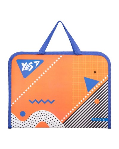 Папка-портфель «Erudite» А4 на блискавці з тканинними ручками, ТМ YES