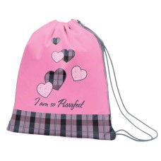 Сумка для взуття «Purrrfect» рожева, ТМ 1 Вересня, SB - 10