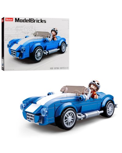 Конструктор «Автомобіль» 14 см на 169 деталей з фігуркою, у коробці 26х19х4,5 см, SLUBAN