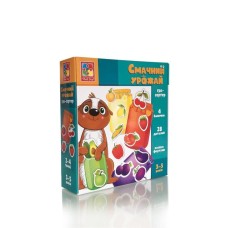 Гра настільна «Смачний урожай» з 28 елементів та 4 баночок, у коробці 17х4,5х16 см, ТМ Vlady Toys