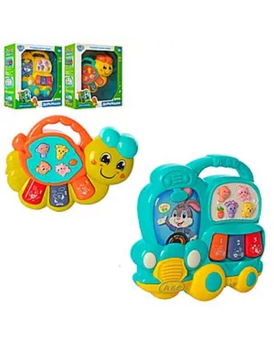 Орган 15 см розвиваючий музичний зі світлом та українською озвучкою, на батарейці,, в асортименті, у коробці 18х18,5х5,5 см