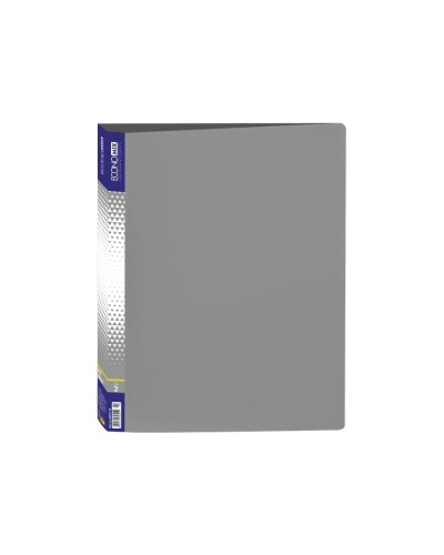 Папка пластикова А4 на 2 кільця сіра, ТМ Economix