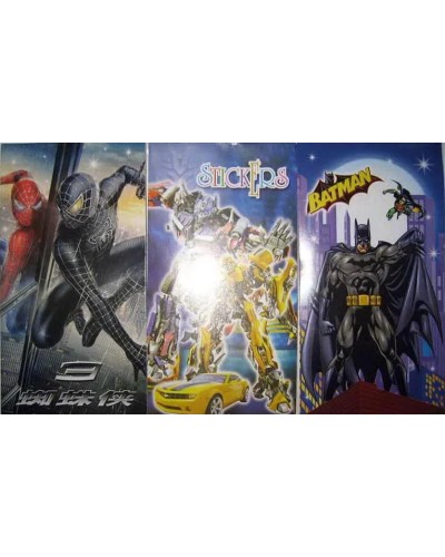 Наліпки об'ємні блокнот «SM, TR, L» в асортименті, J. Otten