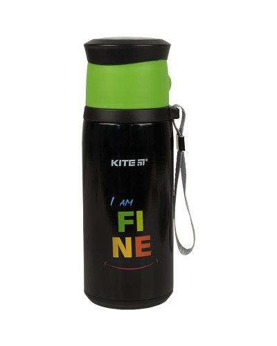 Термос «Fine», 350 мл, чорний, TM Kite