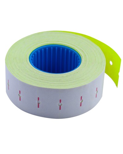 Етикетки-цінники 22х12 мм жовті 1000 шт., 12 метрів, внутрішня намотка, TM Buromax