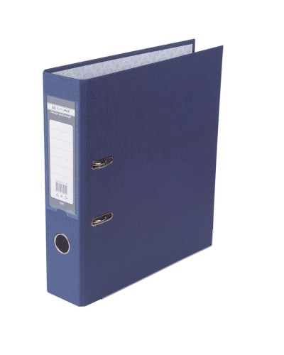 Папка-реєстратор «LUX» А4 одностороння збірна 70 мм, PP, синя, JOBMAX