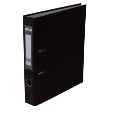 Папка-реєстратор «LUX» одностороння збірна 50 мм, PP, чорна, JOBMAX