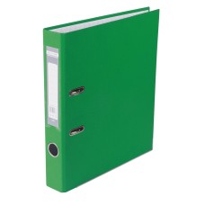 Папка-реєстратор «LUX» одностороння збірна 50 мм, PP, зелена, JOBMAX