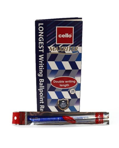 Ампула «Maxriter», кулькова, червона, 140 мм, ТМ Cello