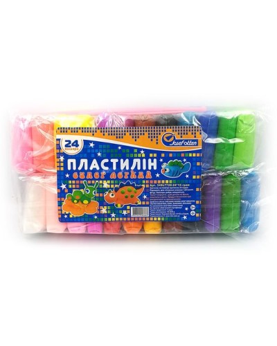 Пластилін «Супер легкий» зі стеками на 24 кольори, ТМ Josef Otten