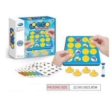 Настільна гра «Лото» розвивальна з пісочним годиником та картками, у коробці 22,5х5,5х21 см